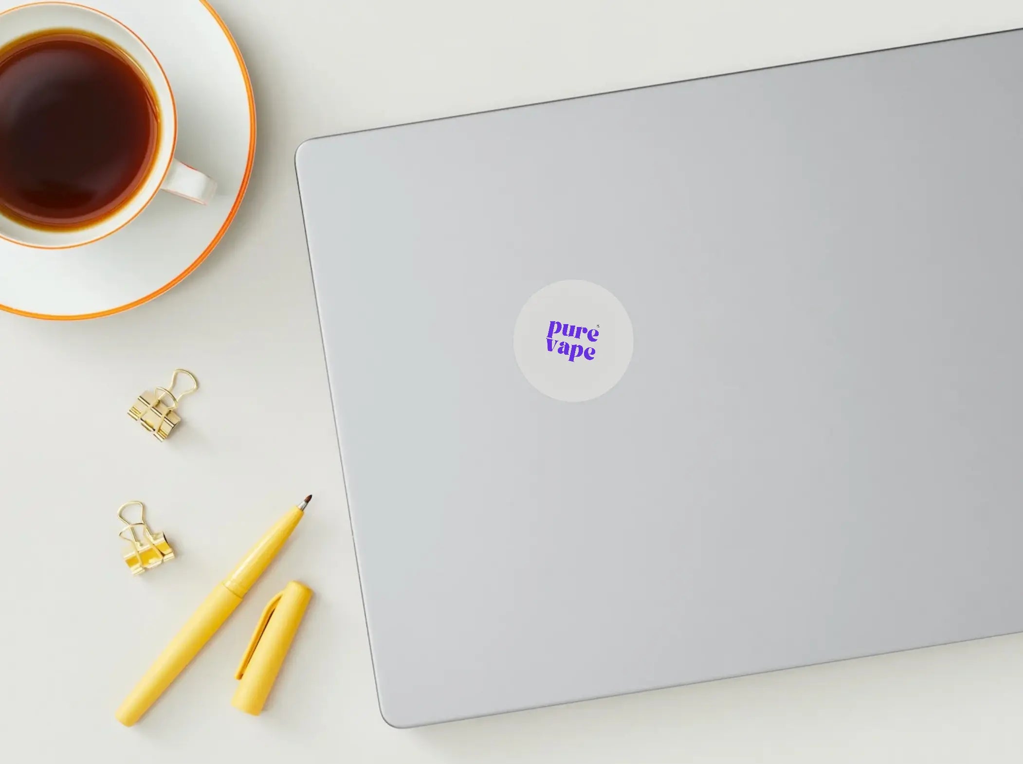 Pure-Vape Logo Sticker rund | Vinyl Aufkleber | Pure-Vape