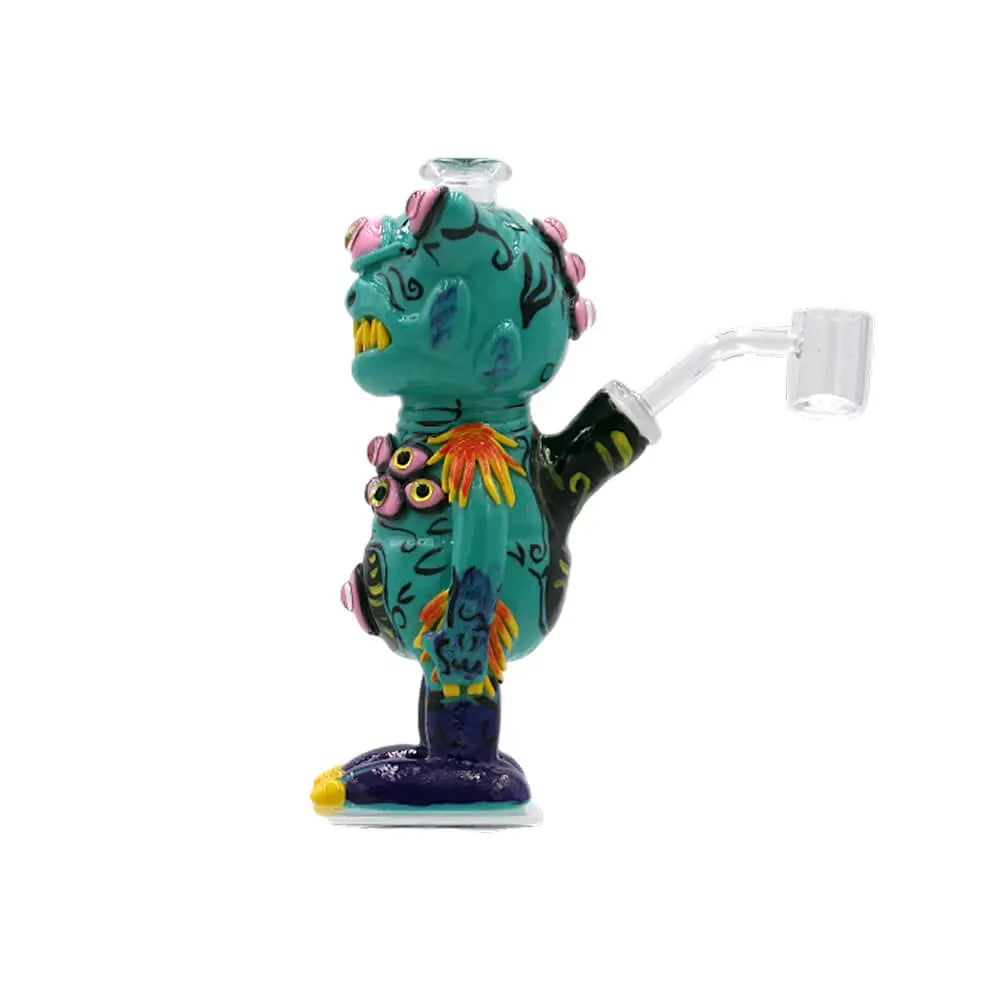 Googly Bongster Clay Dab Bong Handgemacht