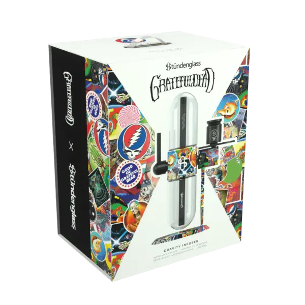 Grateful Dead X Stündenglass Gravity Infuser (Legacy Patchwork) - Pure-Vape.de