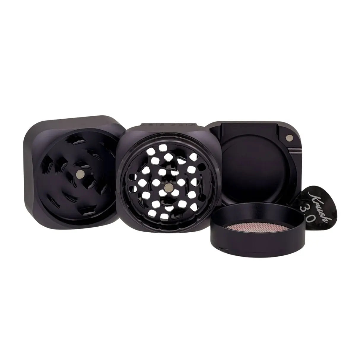 Krush Kube 3.0 Aluminium Grinder 3 Teilig - 50mm Krush Kube